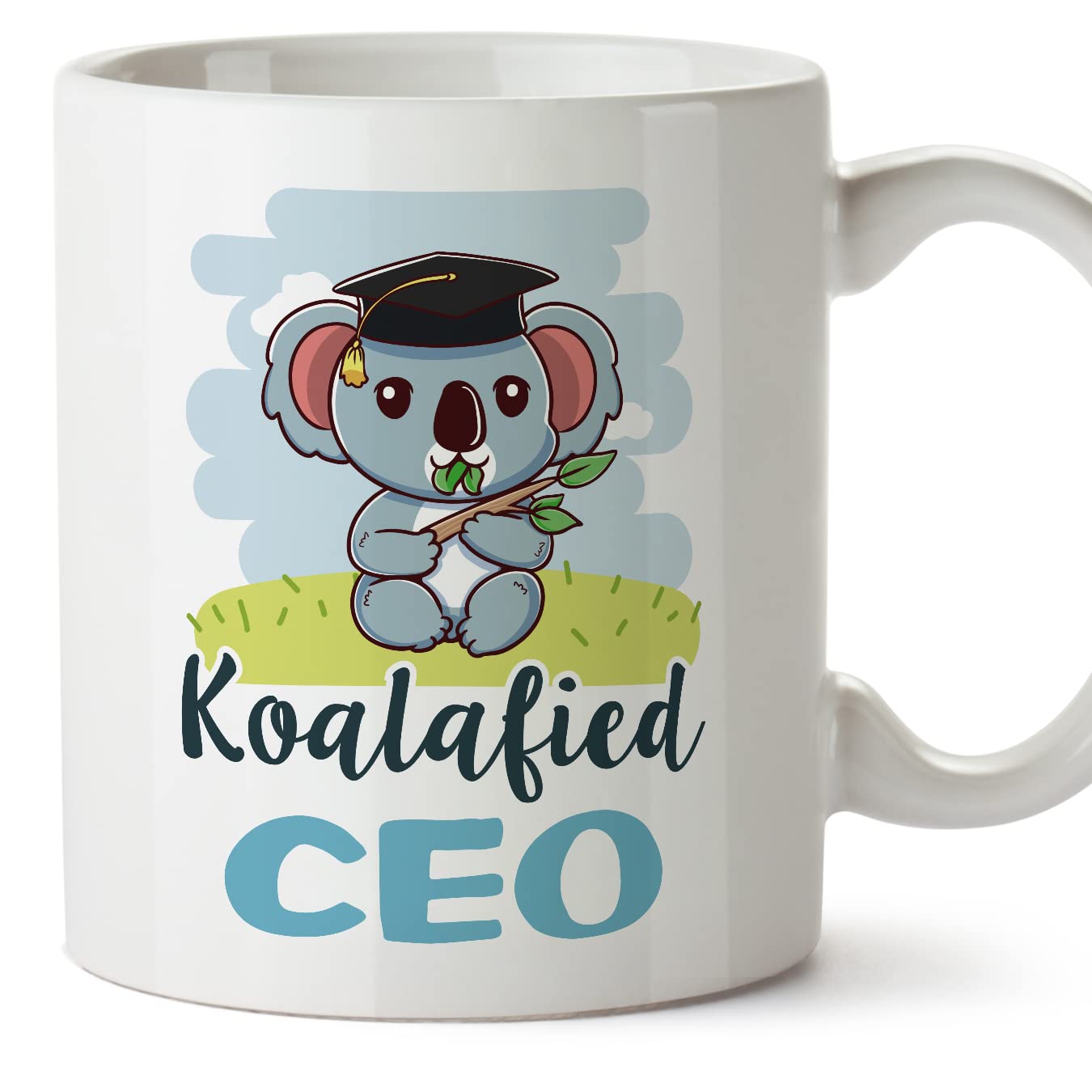 MUGFFINS CEO Man Mug - in English - Koalafied - Funny Gift for Colleagues - Ceramic 11oz Mug โ image 1