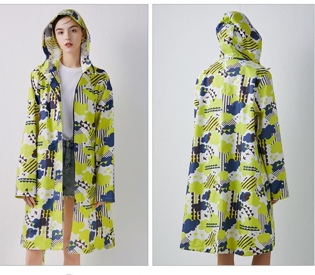 Chubasquero Chubasquero Fino Suelto Color Sólido Impermeable Viaje Al Aire Libre Adulto Hombre Y Mujer Ponchos De Lluvia Impermeables(B,XL)
