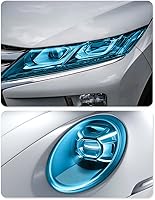 Vista 3 de Película de tinte de luz de automóvil de 12 x 48 pulgadas, protector de vinilo cortable y elástico, calcomanías autoadhesivas que no dejan marcas