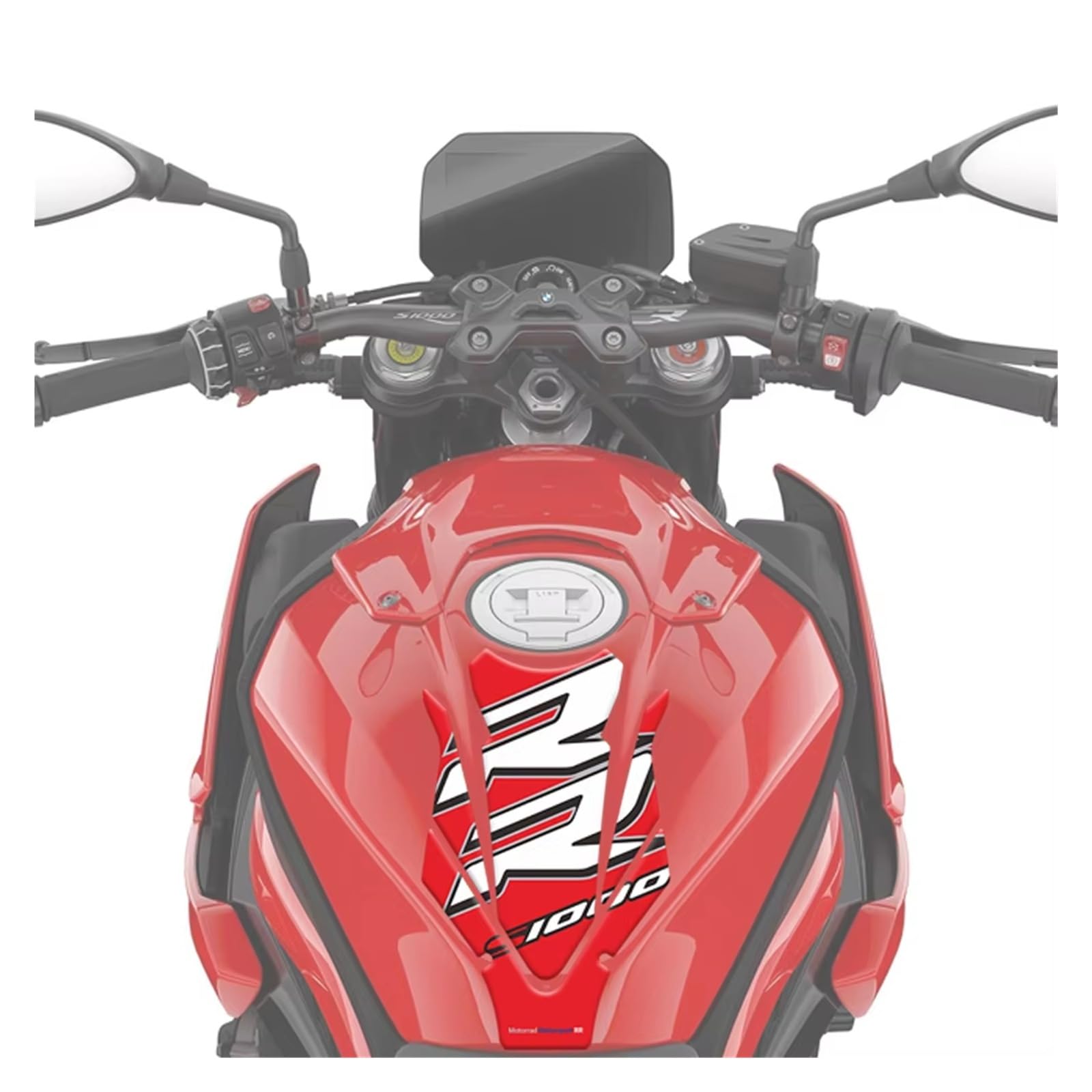 Dla BMW S1000RR S 1000 RR 2010 2011-19 naklejki zbiornik paliwa motocykla 3D naklejki owiewki naklejki ochronne zbiornika paliwa(A)