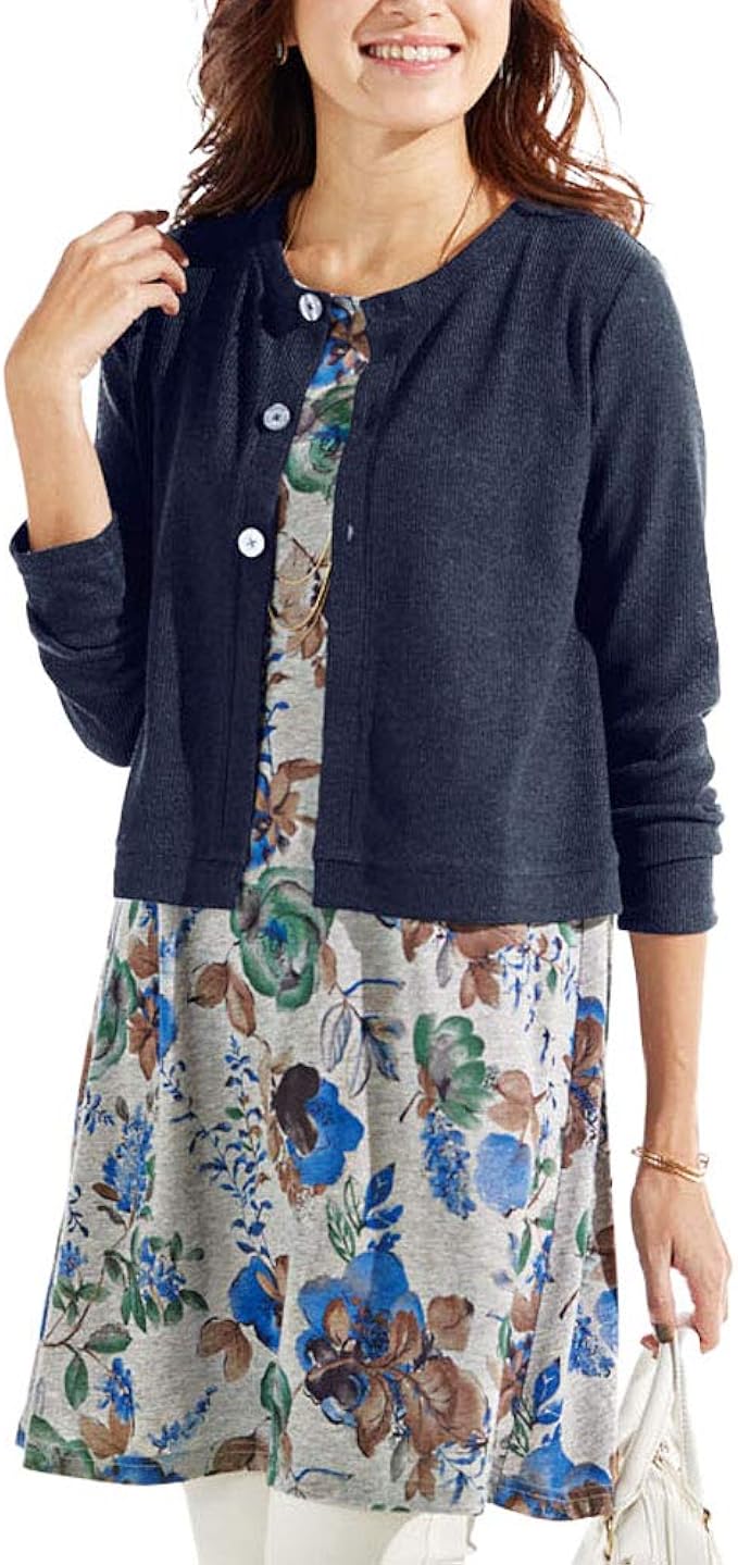 Amazon Co Jp ベルーナ 花柄プリントチュニックアンサンブル Ne Gr L 服 ファッション小物 Amazon Co Jp ベルーナ 花柄プリントチュニックアンサンブル Ne Gr L 服 ファッション小物