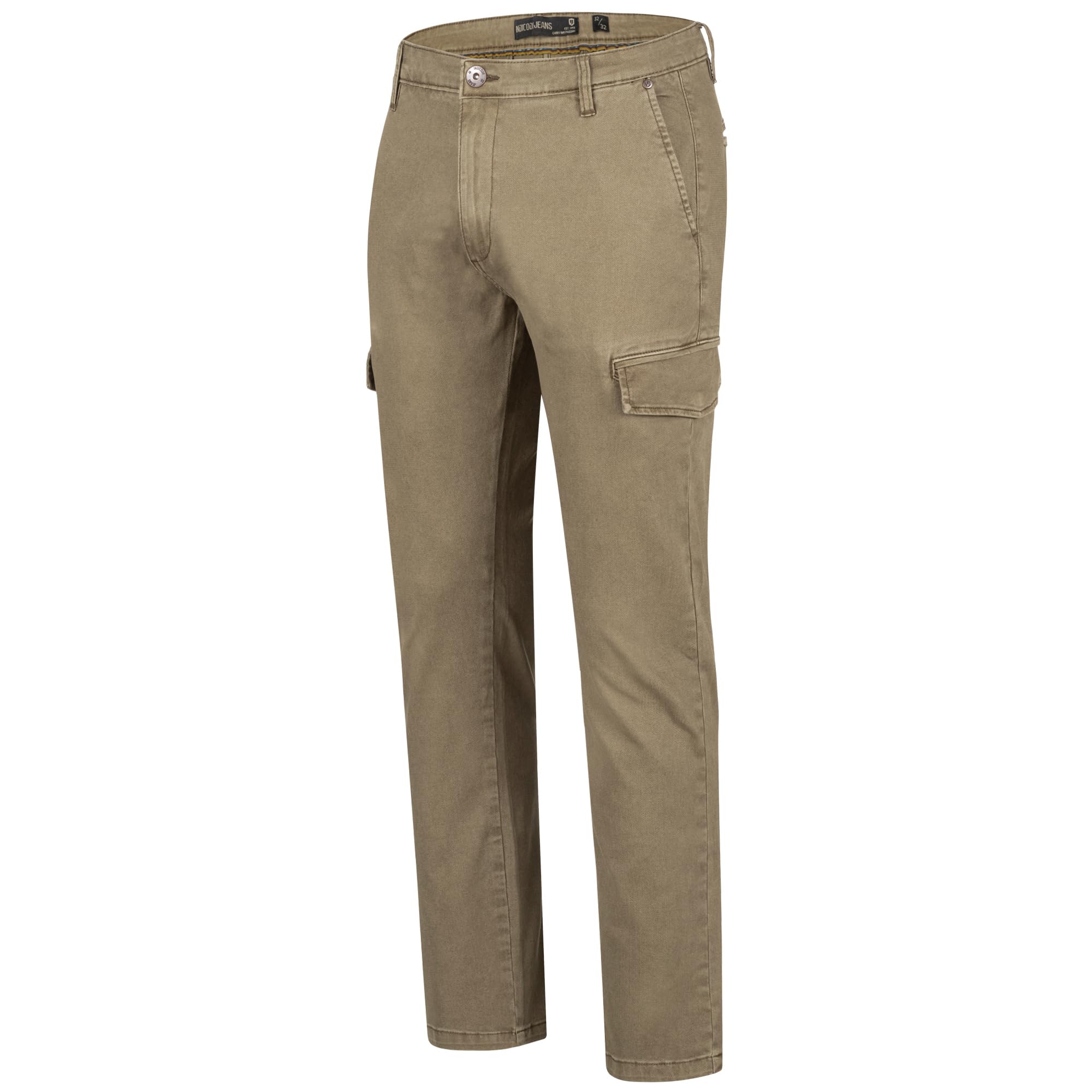 Indicode Herrenhose “Mapp“ aus 98% Baumwolle & 2% Elasthan – Cargohose Herren Hoher 2 modischen Farben erhältlich (Carpers und Dk Grey)