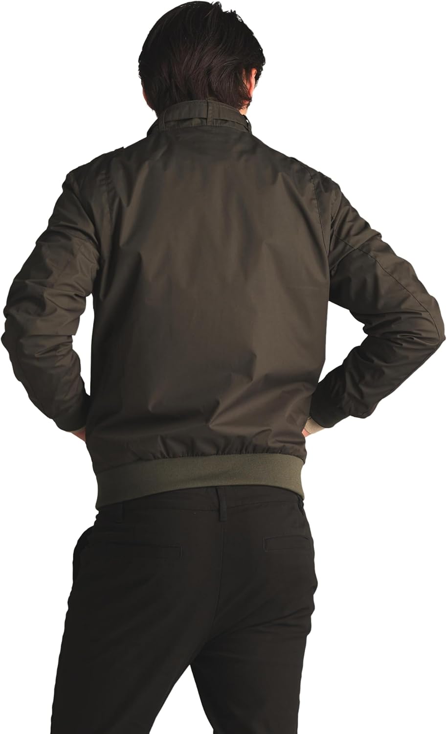 Members Only Men's Original Iconic Racer Jacket |Slim Fit| Small Dark Green