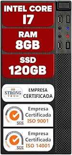 Computador Pc Intel Core i7 8GB SSD 120GB Hdmi Cpu Desktop Strong Tech