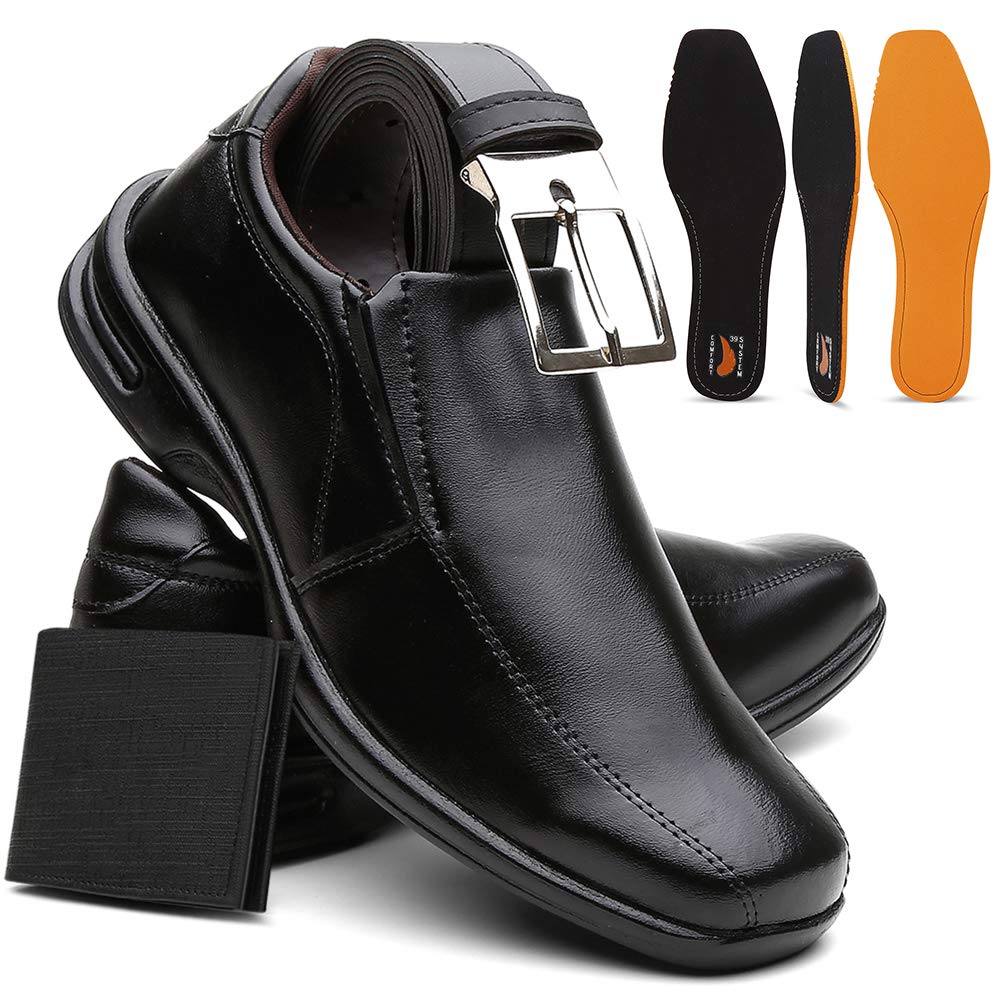 Kit Sapato Masculino Confort Plus Leve E Macio + Cinto e Carteira em promoção! Veja a oferta e mais achadinhos de Sapatos 3 Hoje é o melhor dia para comprar Kit Sapato Masculino Confort Plus Leve E Macio + Cinto e Carteira com aquele preço maroto! Promoção! Aproveite a oferta! 3