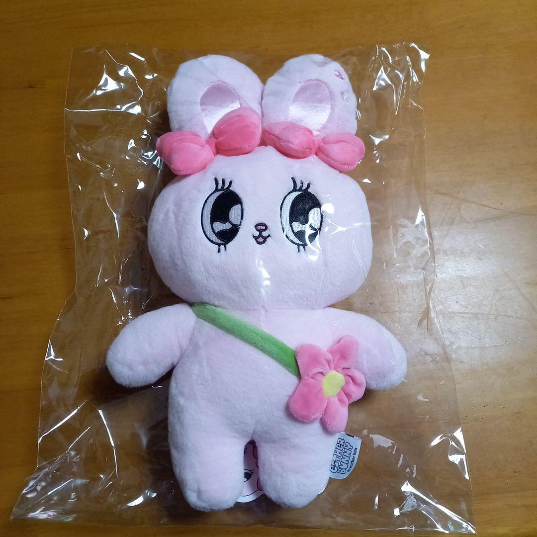 Amazon.co.jp: 韓国品ESTHER BUNNY.エスターバニーピンク花 ぬいぐるみ