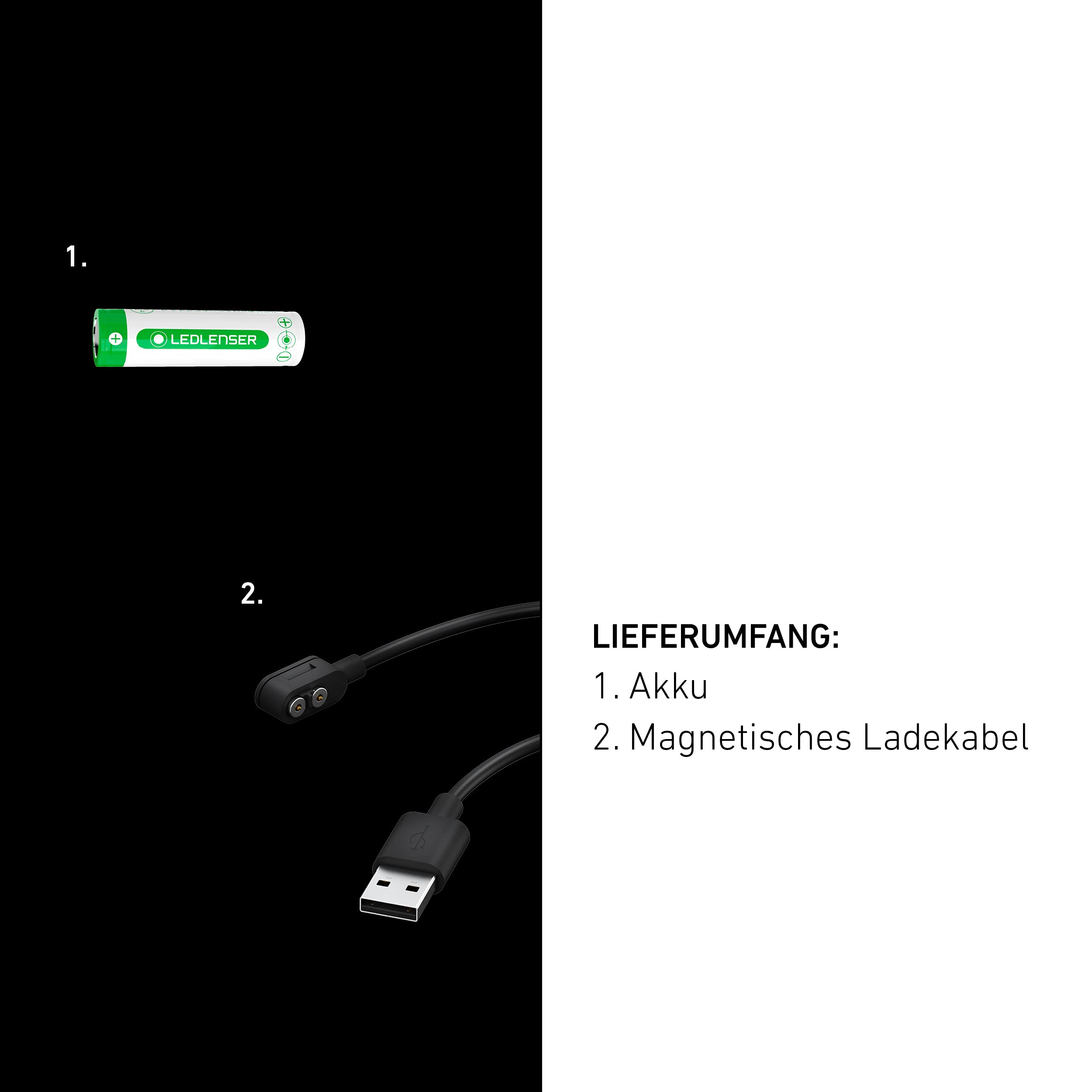 Ledlenser MH8 Akku-LED-Stirnlampe, 600 lm, RGB-Lichtmodi, IP54, 139g | Dual Power, fokussierbar, 200m Leuchtweite, bis zu 60h Leuchtdauer, wiederaufladbar, ideal zum Angeln, Campen & Wandern