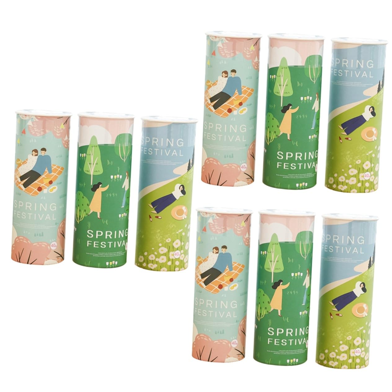 MAGICLULU 3 Set Fazzelette Colorate Per Auto Dispenser Cilindrico Per Tovaglioli Da Portabicchieri Per Ufficio Bagno E Casa Tovaglioli Morbidi E Pratici 3 Pezzi*3