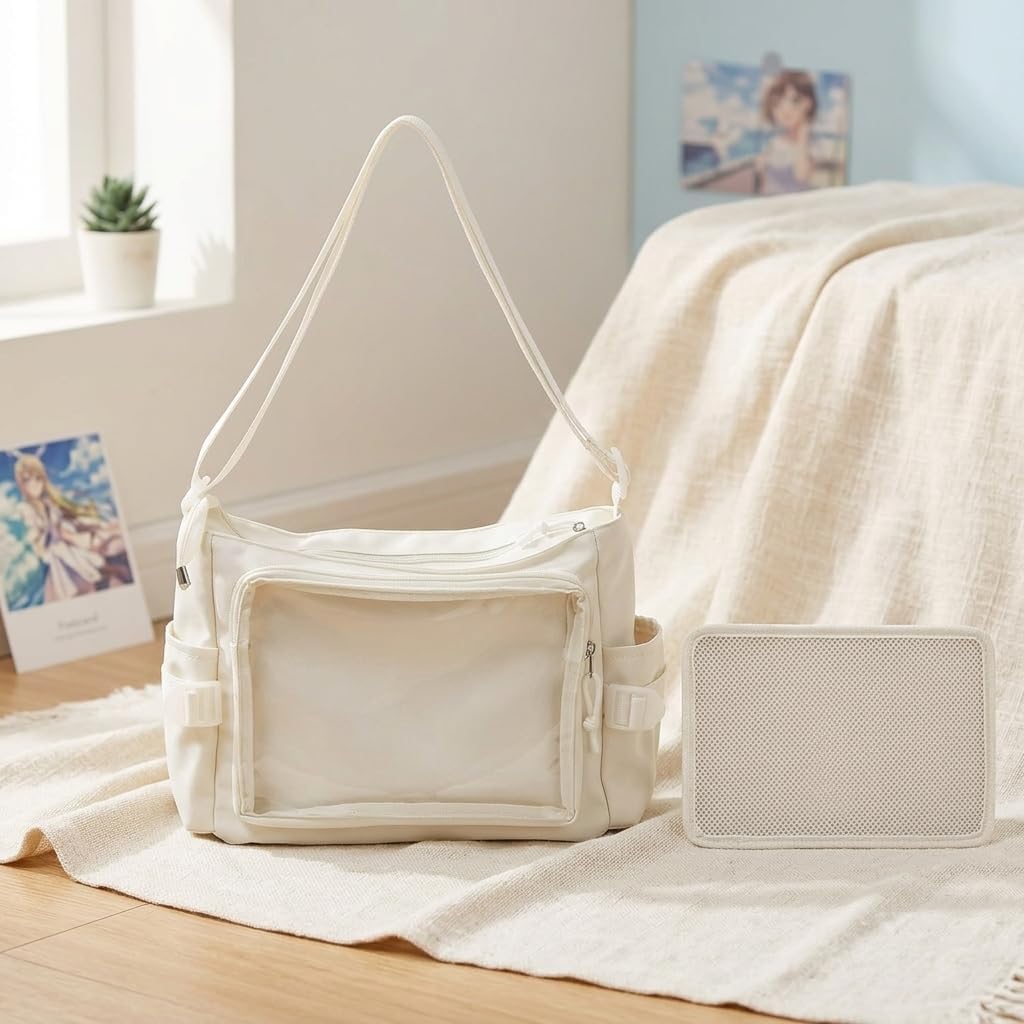 Ita Bag Crossbody 1 Piece Nylon PVC Messenger with Display