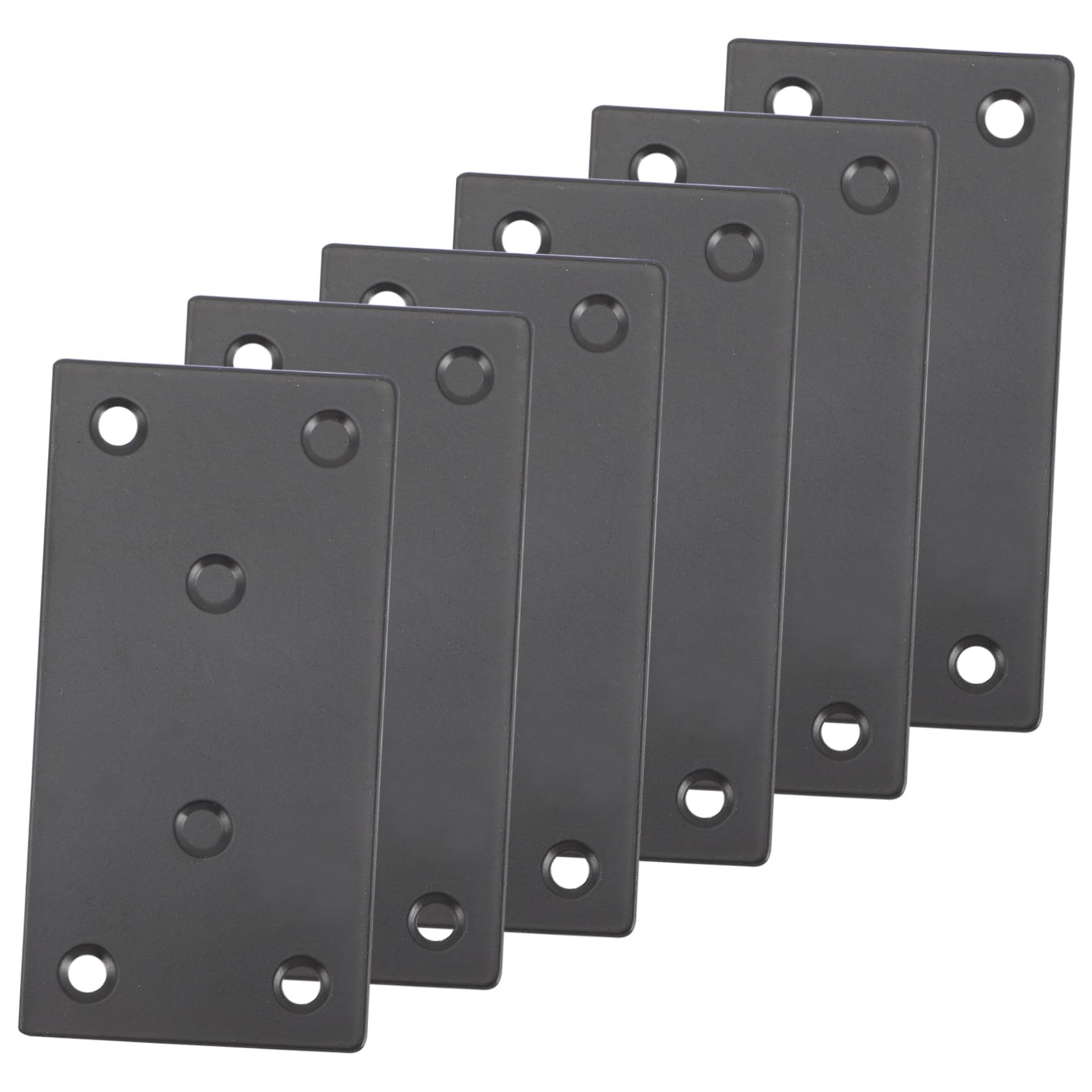 Plaque de réparation plate pour bois avec 6 renforts d angle de meuble