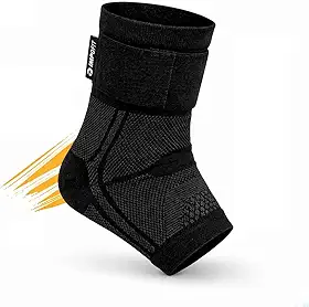 Tornozeleira Elástica Ortopédica em Neoprene Ajustável - Suporte de Compressão para Entorses, Tendinite e Prática de Esportes - Conforto e Estabilidade (Unissex)
