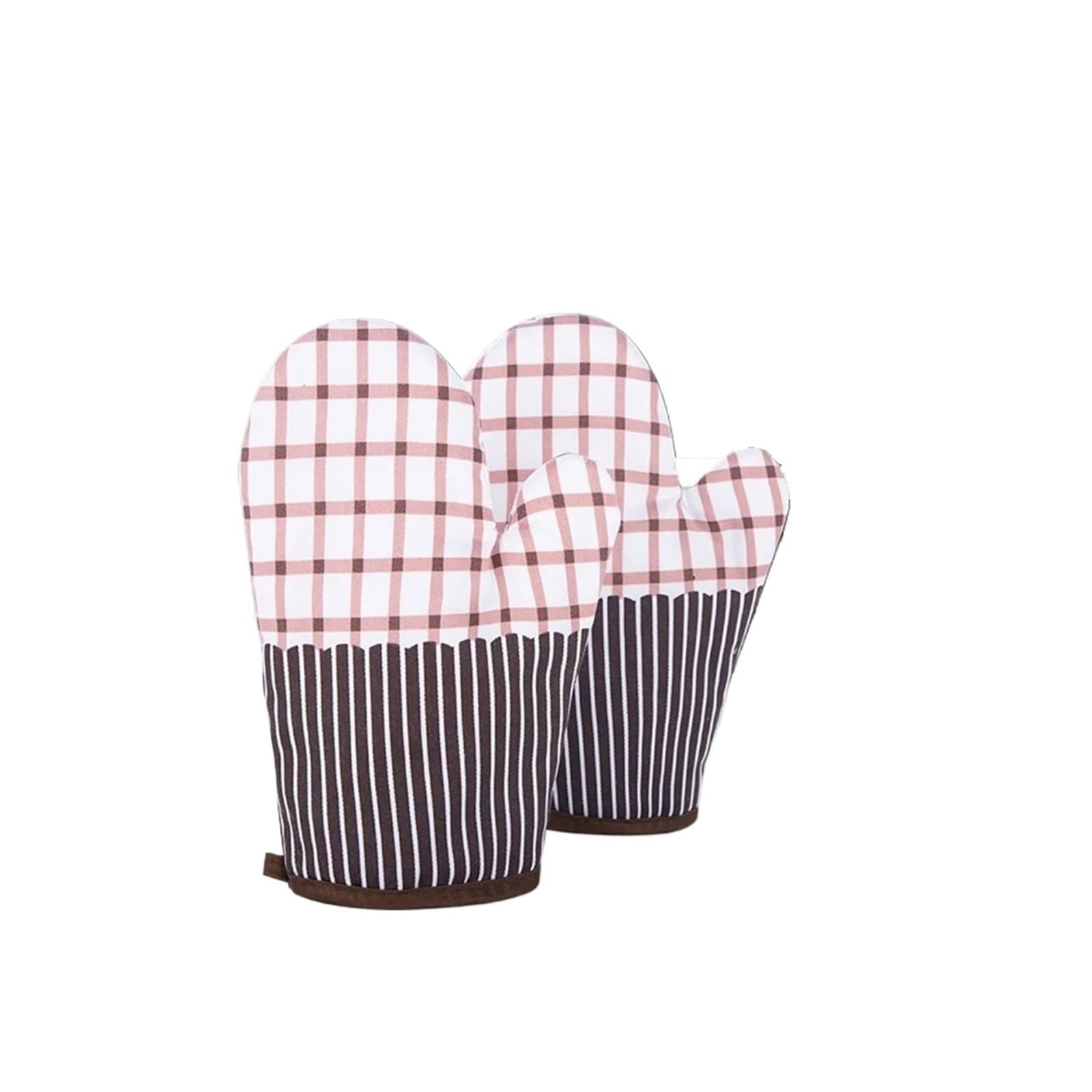 2pcs Heat-Resistant Microwave Mitts - Non-Slip Oven Gloves for Safe Baking and Cooking(Plaid pattern)