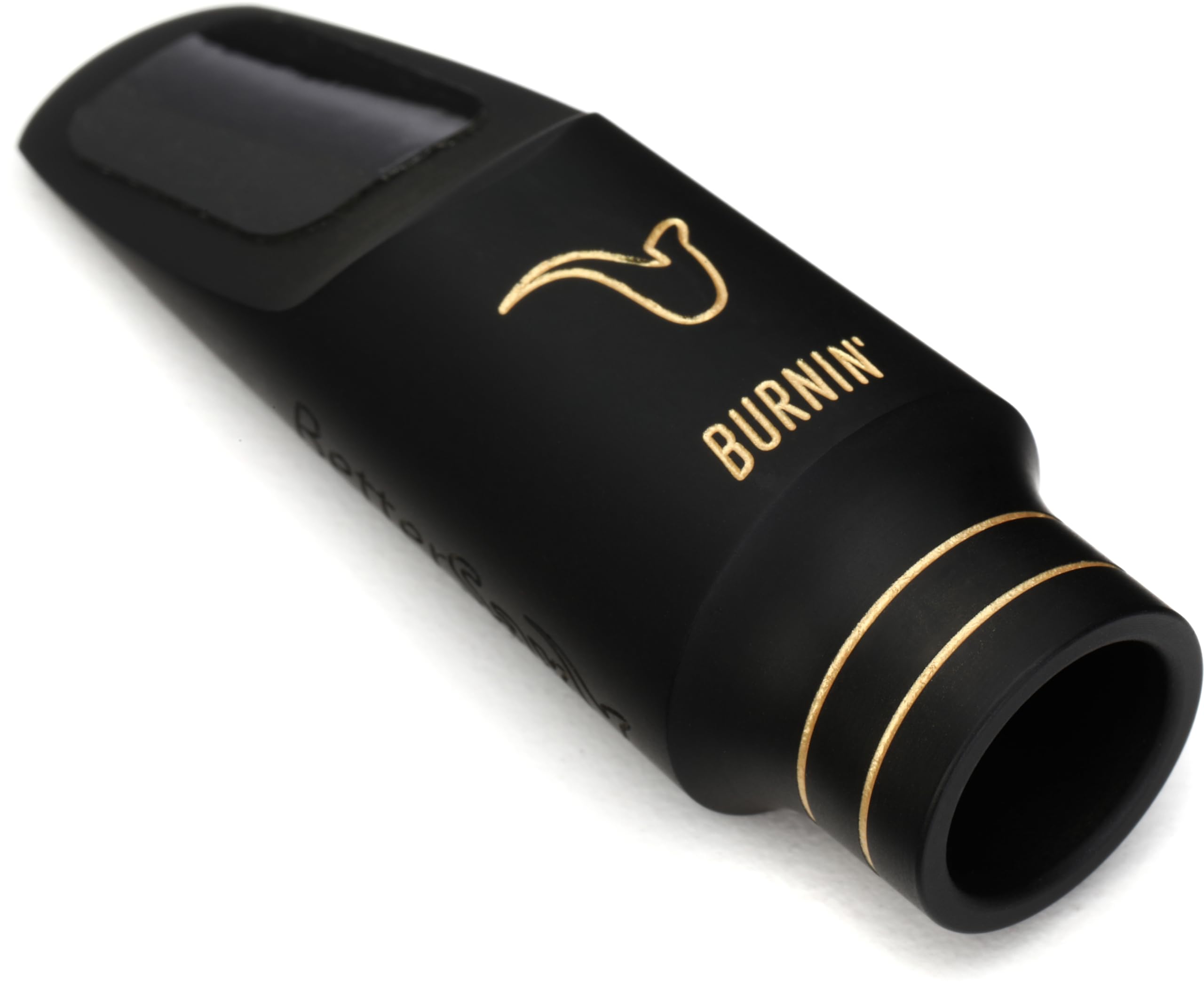 BetterSax Burnin' Soprano Saxophone Mouthpiece - Professional Level Hard Rubber Mouthpiece with 6* Tip Opening - Perfect for Jazz, Big Band, and Contemporary Styles - .065