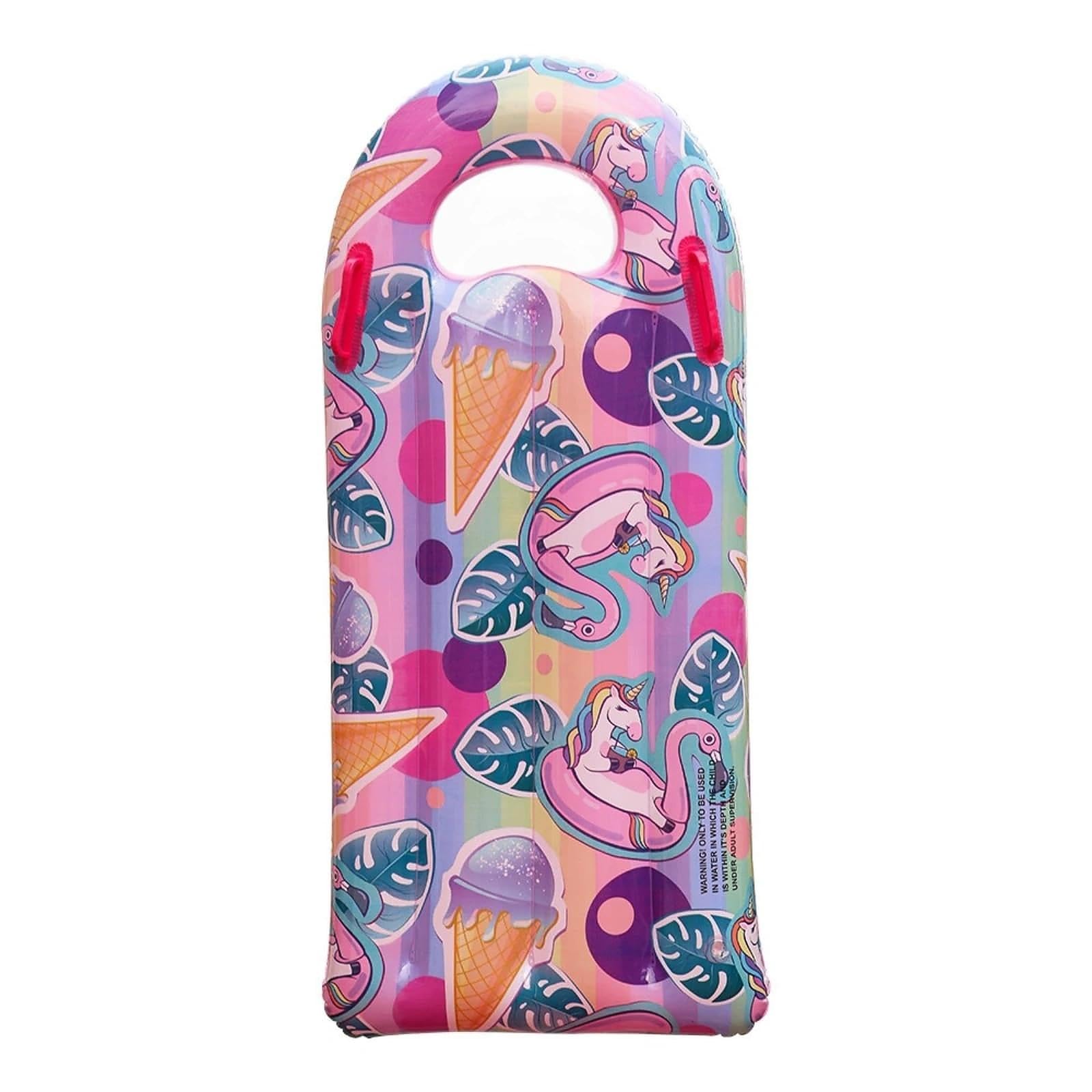 HUANYO Inflatable Bodyboard for Kids, Boogie Board with Handles Portable Surfboard for Pool, Beach, Surfing, Swimming, Summer Water Fun for Boys Girls (princess horse)
