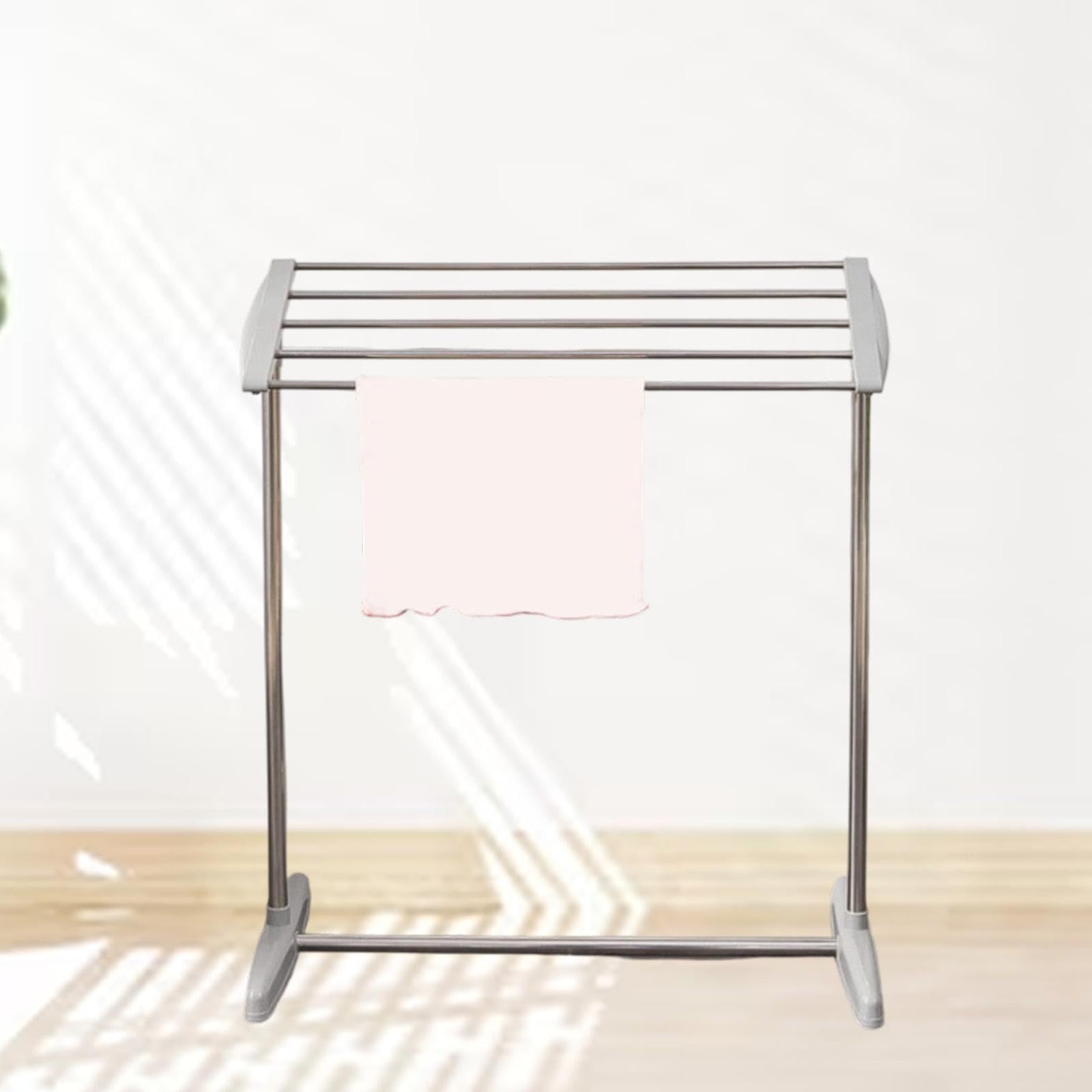 KESOTO Stendibiancheria Portatile Indipendente, Resistente, per Bagno, Hotel, Balcone, Appartamento O Dormitorio.