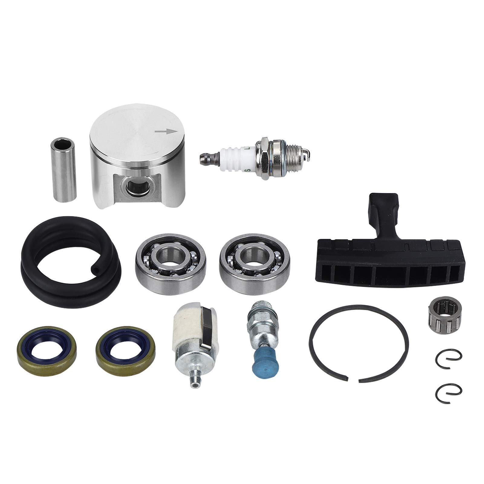 Cocoarm Kit Pistone Cilindro da 47 Mm Sostituzione Pezzo di Ricambio per Motosega in Lega di Zinco per 359 357XP EPA 357 Installazione Semplice Adattamento Preciso per Riparazione e Manutenzione