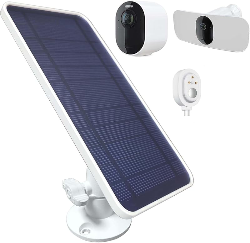 Painel solar DIANMU com conector magnético para Arlo Pro 3, Pro 4, Pro 4 XL, Pro 5S 2K, Ultra, Ultra 2, Ultra 2 XL e Go 2, 1 unidade