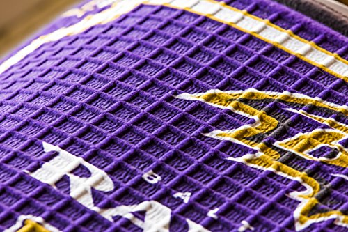 Team Sports America NFL Baltimore Ravens Embossed Outdoor-Safe Mat - 30" W x 18" H Durable Non Slip Floormat for Football Fans