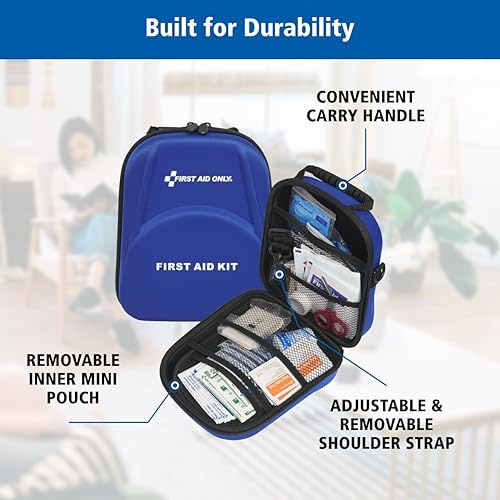 Miniatura 4 de First Aid Only Kit de primeros auxilios multiusos para el hogar, el automóvil, al aire libre y viajes (91686)