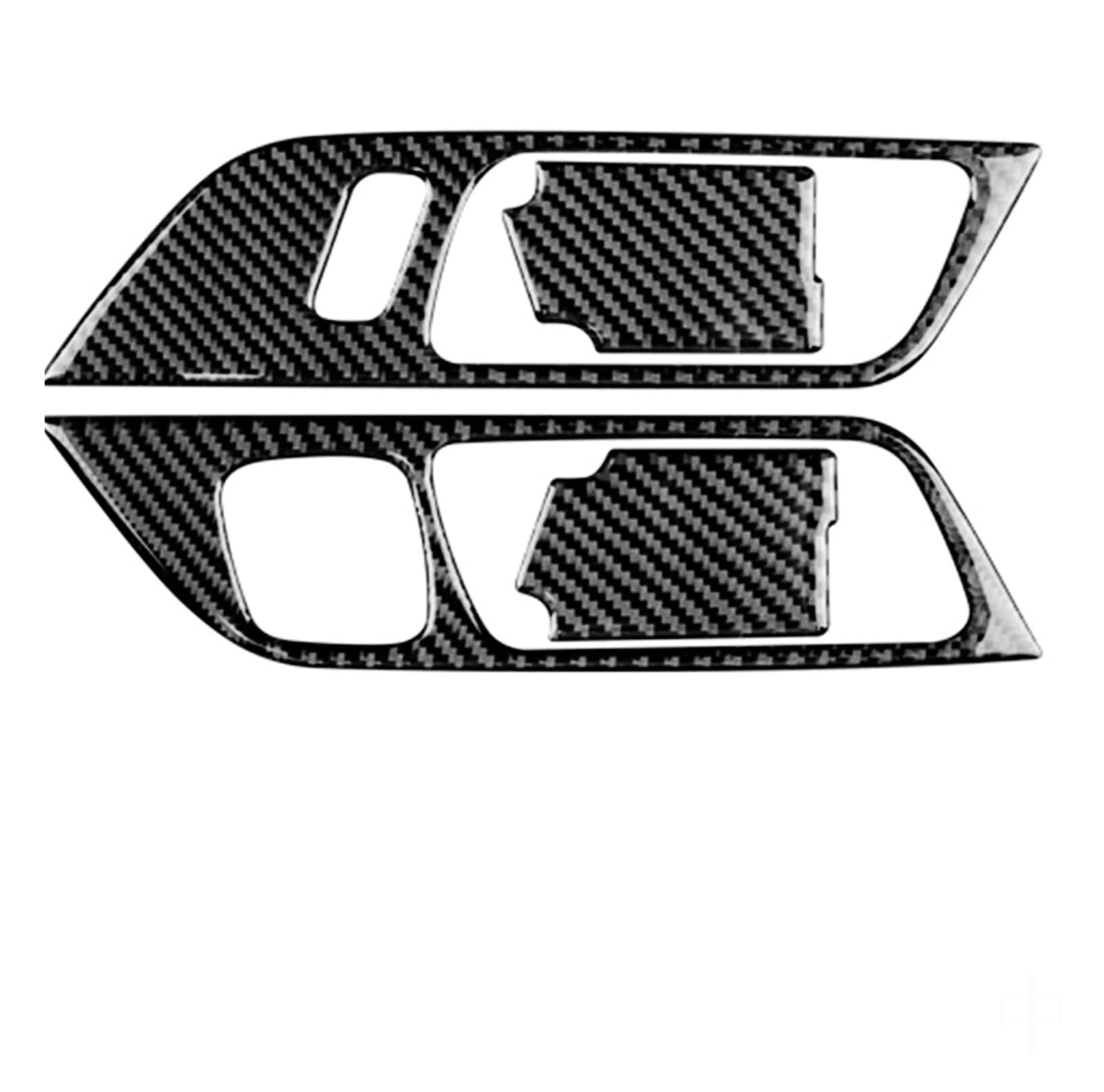 QDouiMOO car Interior Accessories for for Mustang 2015-2022 Carbon Fiber Inner Door Handle Cover