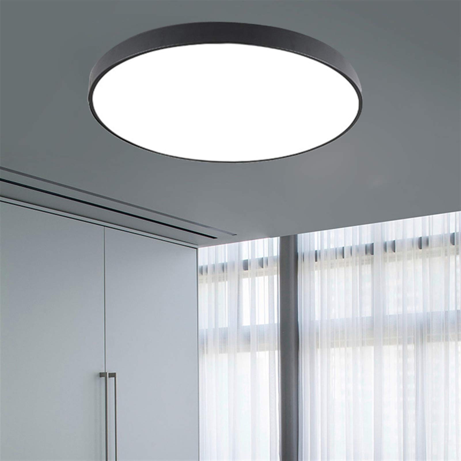 Plafoniera Led Soffitto, Plafoniere da Soffitto Plafoniera moderna soggiorno camera da letto luce corridoio balcone soffitto lampada da soffitto cucina soffitto a soffitto(Blue,SINGLE WARM WHITE_27W 3