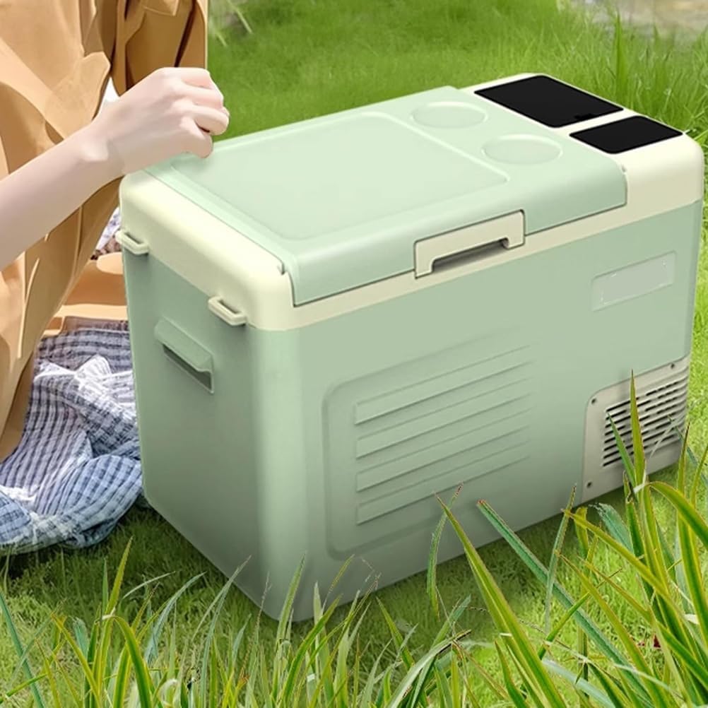 28L Truck Refrigerator Plug-In Cooler Portable 12V/24V Push-Button Operation Suitable for Trucks, Outdoor Activities, And Camping