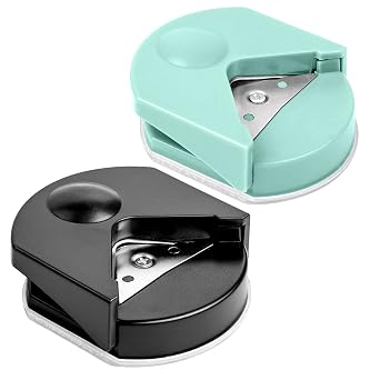 2Pcs Paper Corner Rounder - R4 4mm Corner Cutter Punch Tool, Laminated Cards, Cardstock, Scrapbooking,Photo Card Making, Paper Cutting DIY Crafts Puncher for Office, School