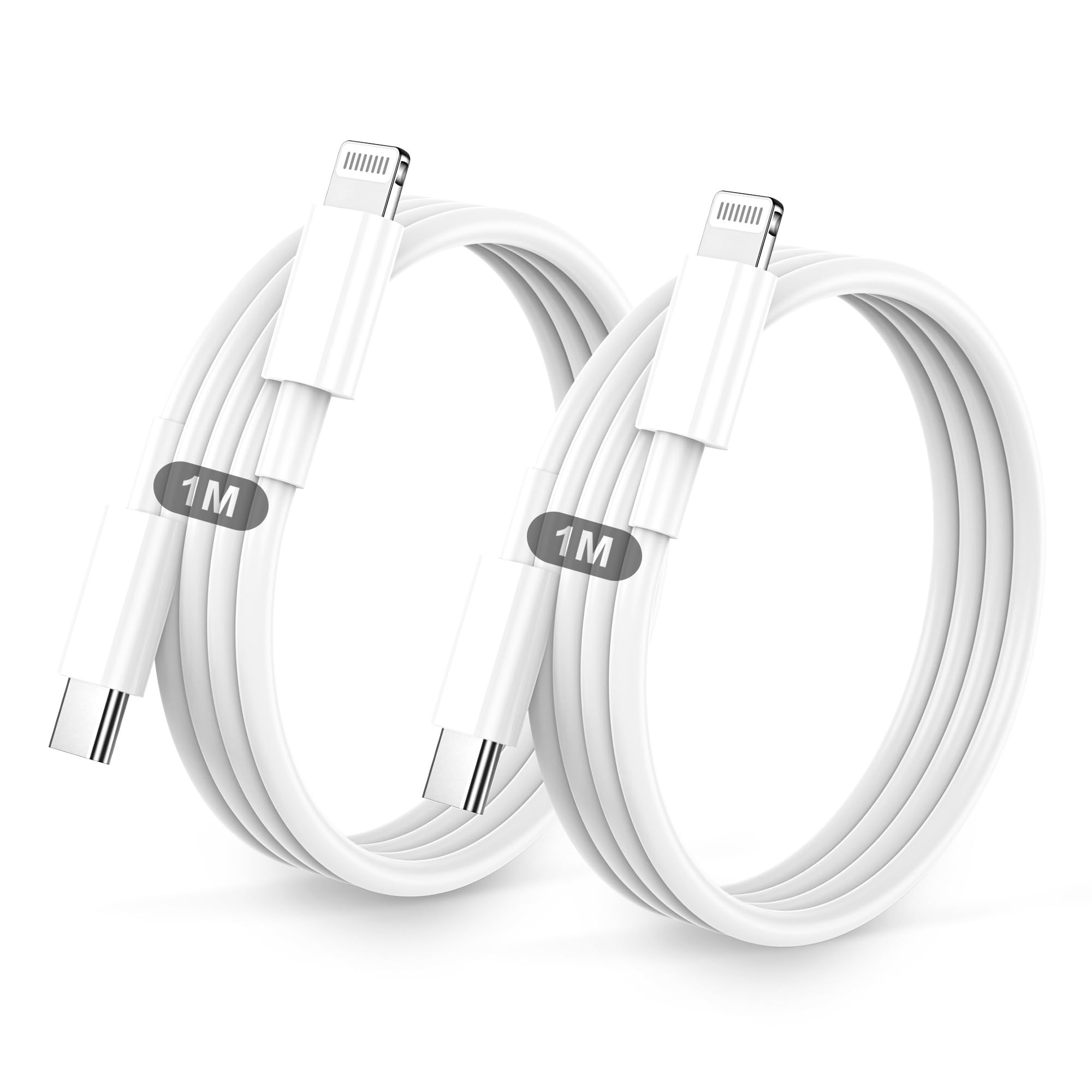 Cavo IPhone USB C Lightning,Cavo Di Ricarica Rapida,2 Pezzi 1M+1M Cavetto USB C Lightning Per IPhone 14/13/13pro/12/12 Pro/Max/12/Mini/11/11 Pro/Max/Se/Xs Max/Xs/Xr/X/8/8 Plus/7/6s/6 Plus 5s/5c/Ipad