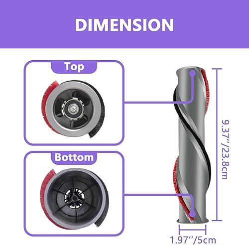 Miniatura 3 de Barra de rodillo de cepillo compatible con aspiradora Dyson V11, barra de rodillo de cepillo de repuesto, parte No.970135-01, 970100-05