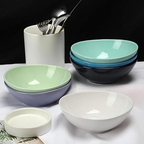 Miniatura 10 de amHomel - Juego de tazones de postre de 10 oz, 18 oz y 28 oz, de porcelana, para postres y aperitivos, tazones para comida de niños