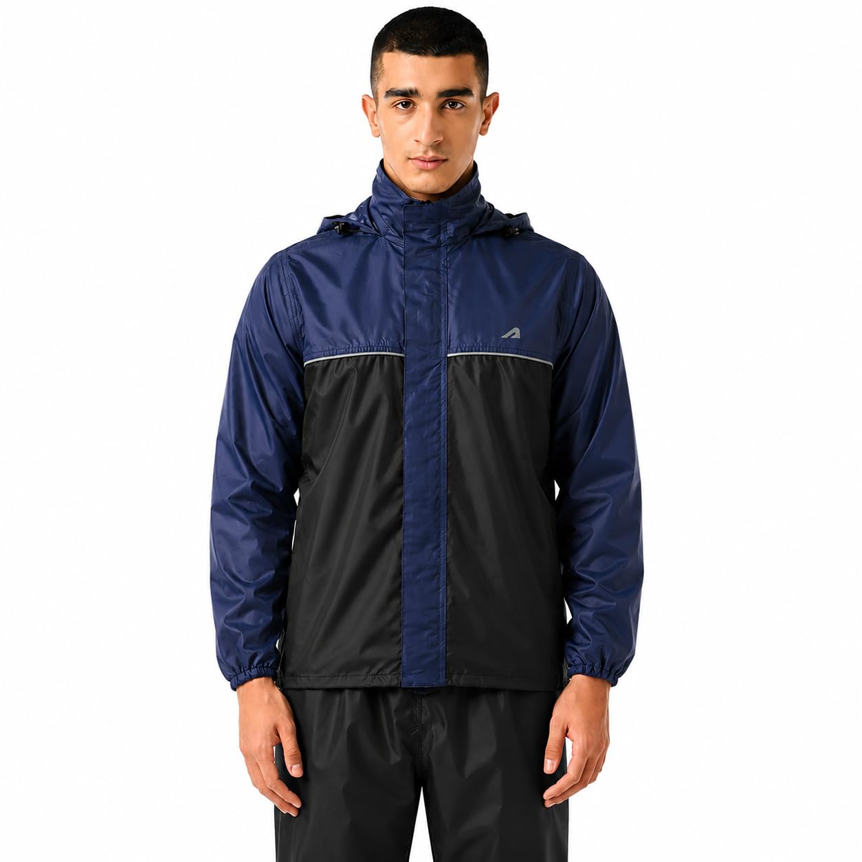 ONLY Rain Jacket for Men Waterproof Unisex Rain Coat, Raincoat Jacket, Top Easy Adjustable Rain Wear, Waterproof Bike Riding Poly PU Nimbus Rain Coat, Top-1 Pc. in neutral