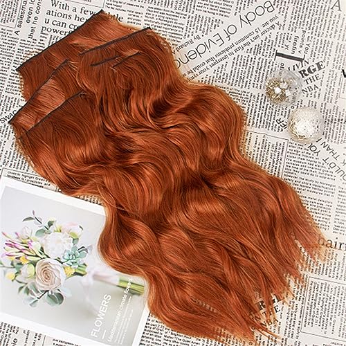 Extensiones de cabello sintético largo ondulado para transformar tu look con clips 6