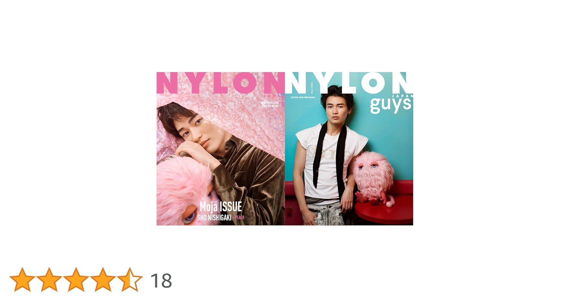 西垣匠 NYLON JAPAN Tシャツ NYLON JAPAN Moja ISSUE SHO NISHIGAKI × PEACH 【W表紙：西垣匠
