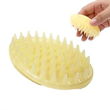 Ultra-Soft Silicone Pet Massage Brush Great for The Bath Deshedding and Massaging & Grooming Your Pet - for the kitten Rabbit Guinea Pig Ferret Small pets (Small)
