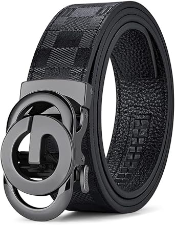 Mens Ratchet Belts Genuine Leather Belt Designer Belts Business Casual Fashion Dress Automatic Buckle with Gift Box