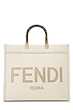 Pre-Loved White Calfskin Sunshine Shopper Medium, White