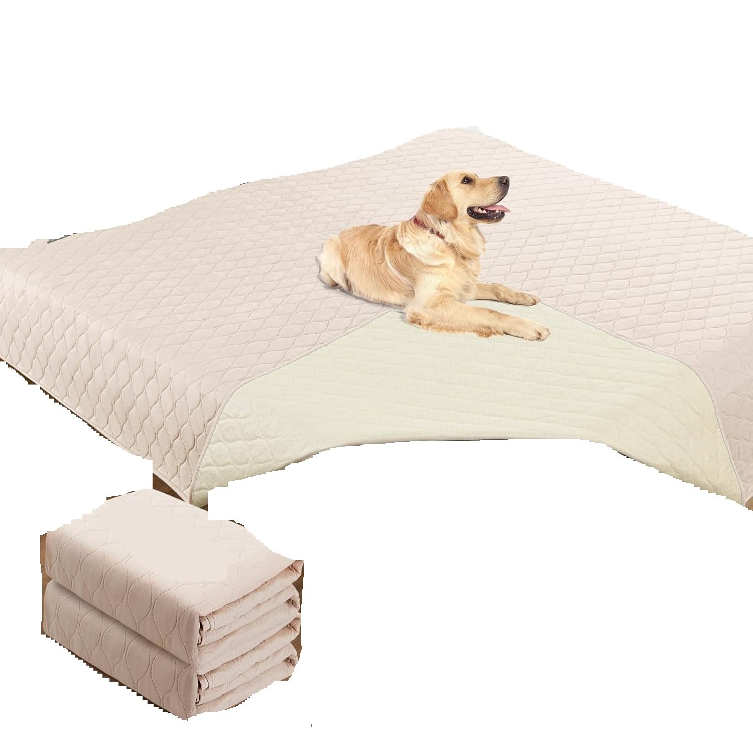 Cute Artificial Pet Nest Practical 2-piece Waterproof Dog Bedspread Blanket Anti-slip, Artificial Dog Bedspread Blanket, Suitable For Large Pet Dogs, Children's Furniture Protective Cover Suitable for