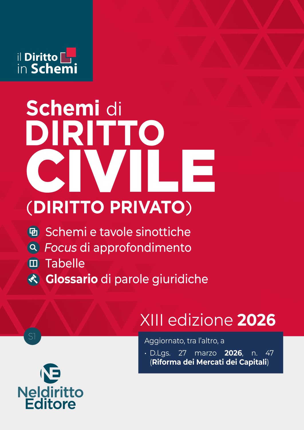 Schemi di diritto civile (diritto privato) 2026
