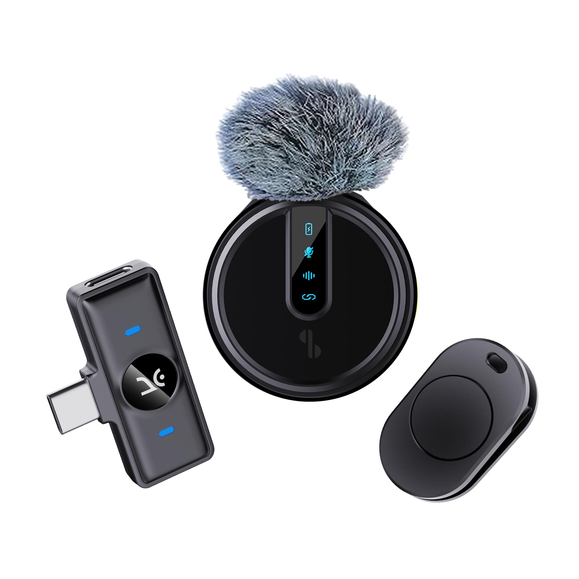 Kreo GoRec DOTS Ultra-Light Wireless Mic for YouTube, Vlogging & Mobile Content, Bluetooth Microphone for Youtubers, Magnetic Clip (Solo, Without Charging Case)-image-24
