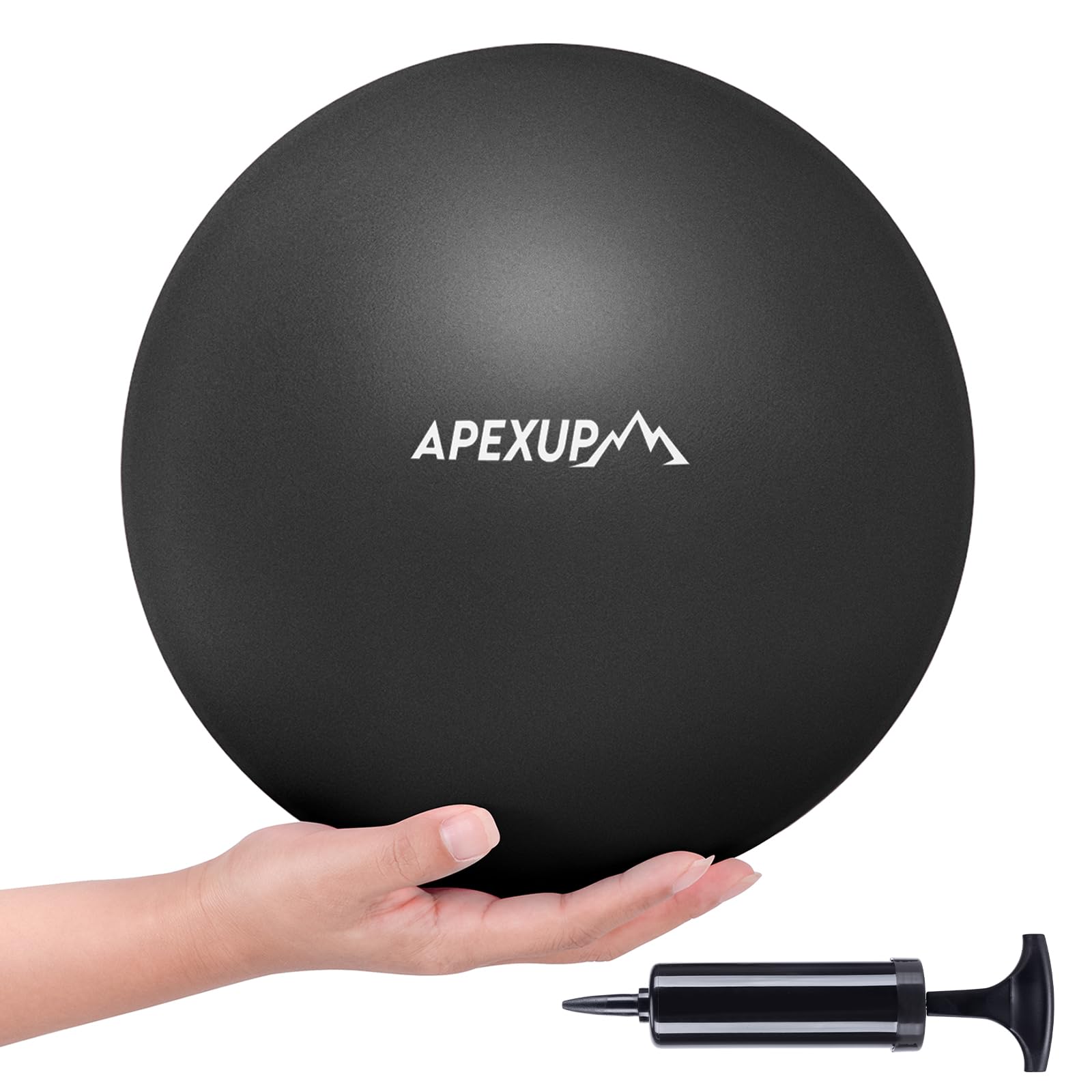 APEXUP 9 Inch Pilates Ball Small Exercise Ball for Yoga, Fitness, Balance, Core Workout, Physical Therapy