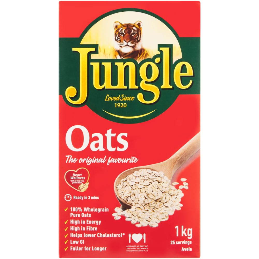 Jungle Porridge Oats 1 kg (Pack of 3)