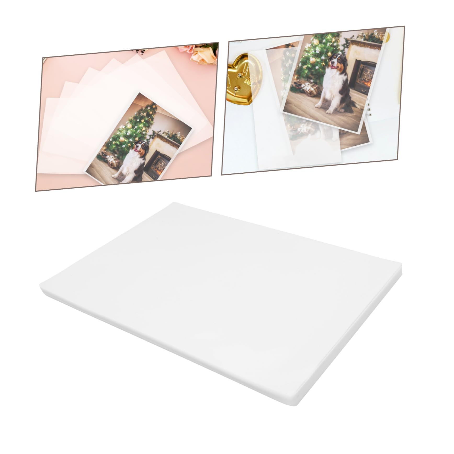 DOITOOL 100 Stück Selbstklebende Kaltlaminierfolien aus Pet und Eva Klar für Dokumente und Fotos für Büro und Zuhause