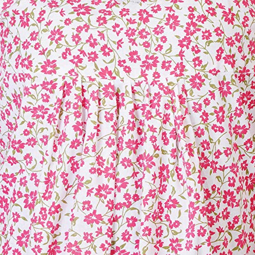 Image of Women's Cotton Block Print Knee Length Nighty