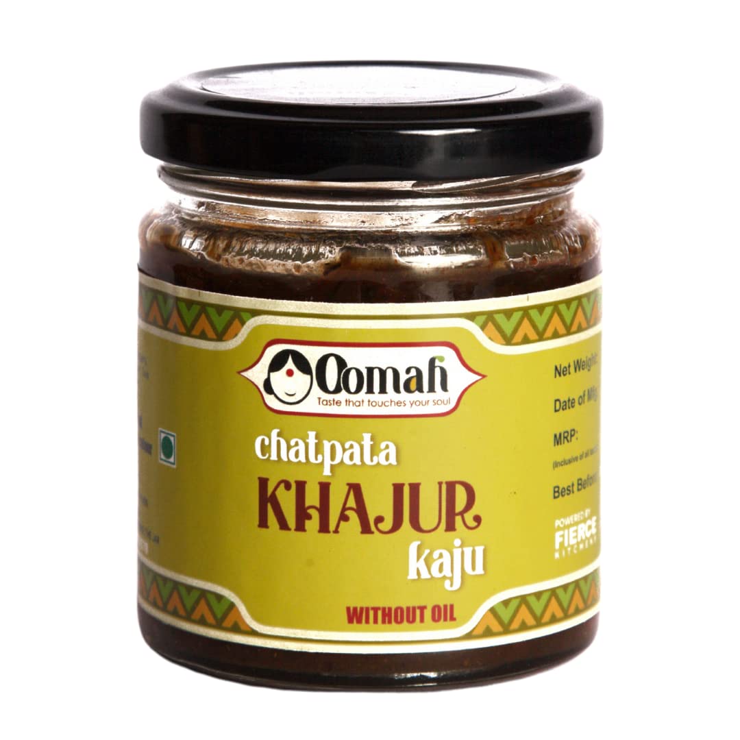 Oomah Foods Khajur Kaju Pickle - 200gm | Khajoor Ka Achaar | Sweet Dates Pickle | Delicious Healthy and Sweet Pickles | 100% Natural Homemade | Less Oil | No Vinegar (B0C5XTT67F) Amazon Price History, Amazon Price Tracker