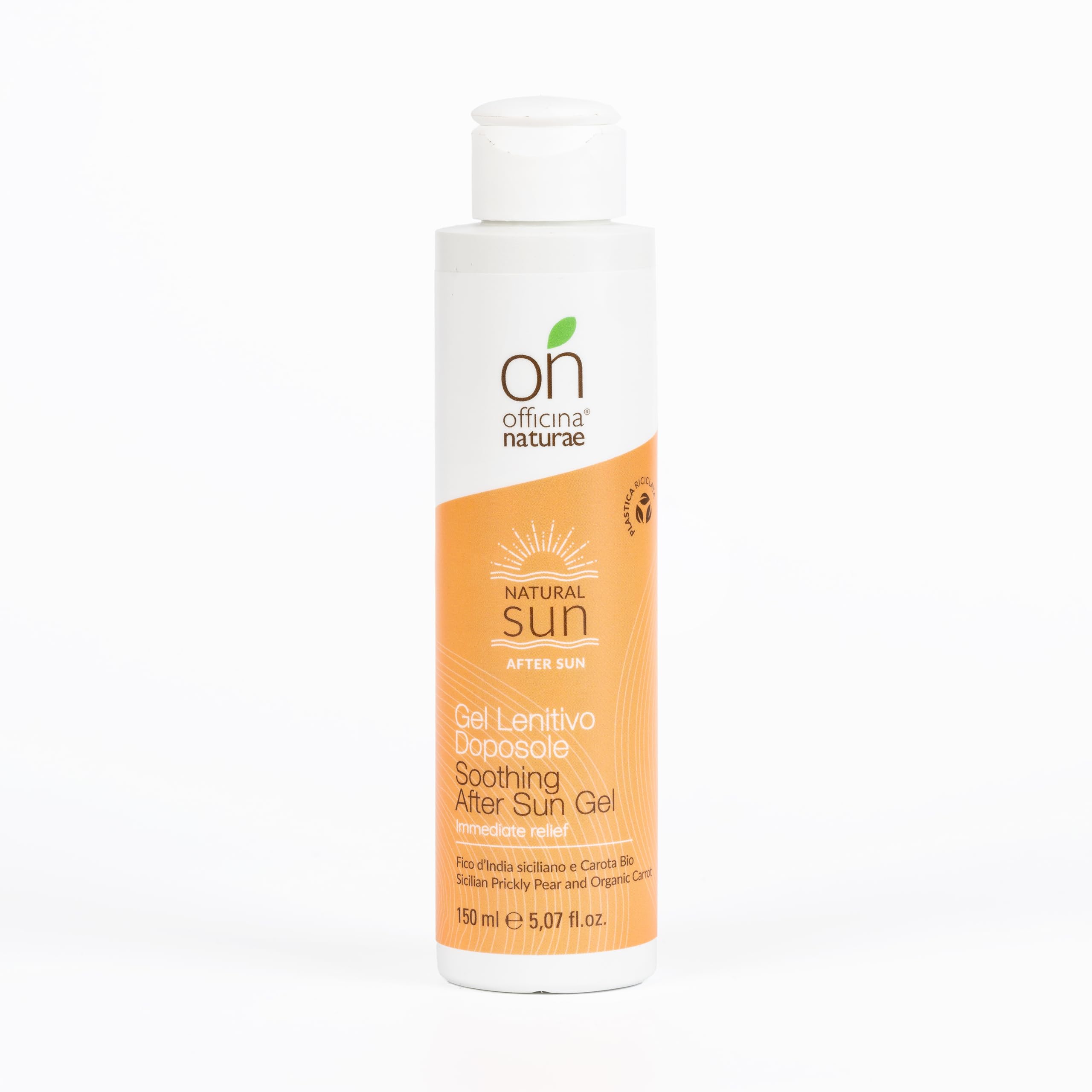 Officina Naturae | Onsun Gel Lenitivo Doposole al Fico d'India, Offre Sollievo Immediato alla Pelle Irritata, con Carota e Malva, Gel Rinfrescante, Non Unge, 150ml