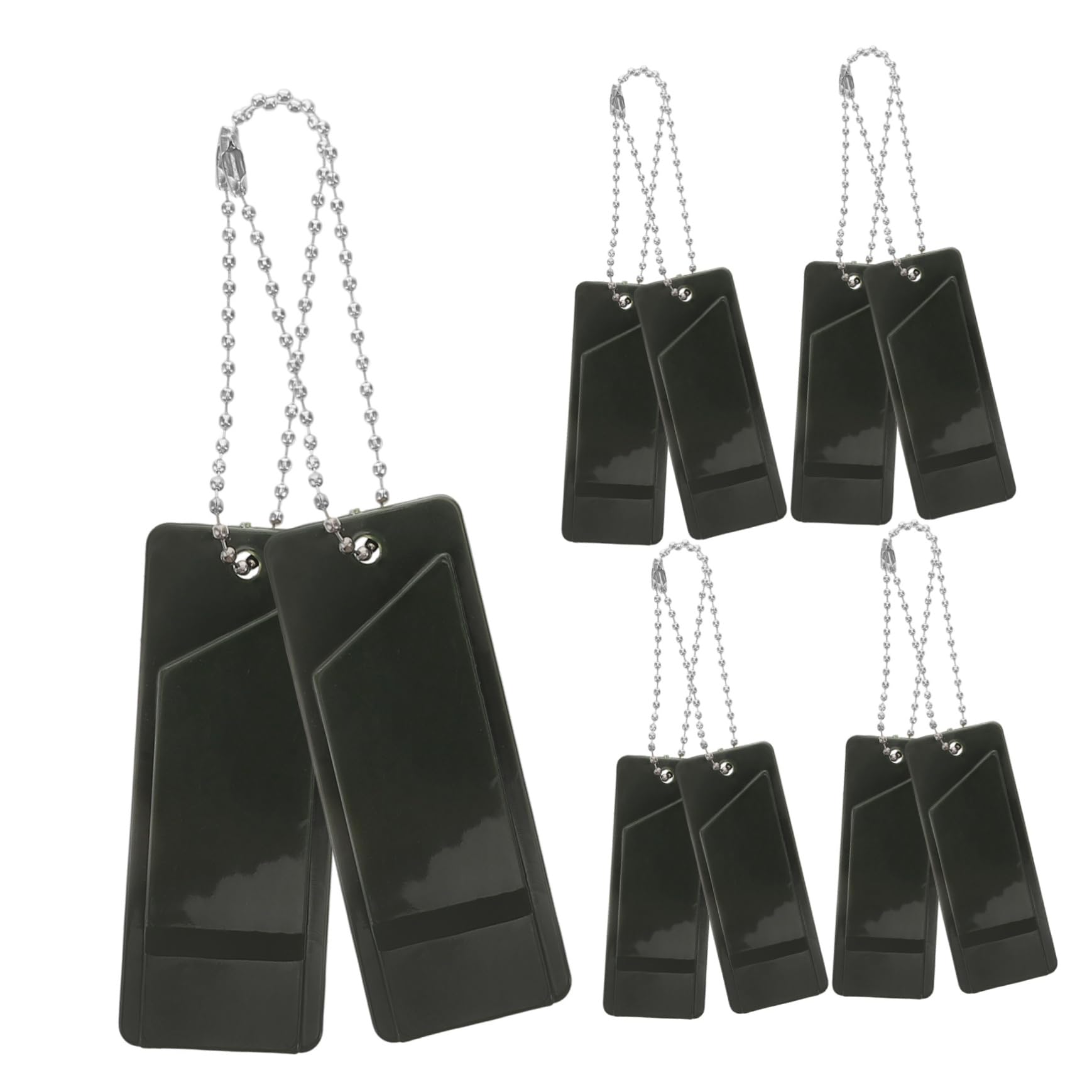 POPETPOP 10pcs High Frequency Emergency Whistles with Lanyard Lightweight Survival Signal Device for Hiking Camping Boating and Lifeguard Rescue Portable Triple Design