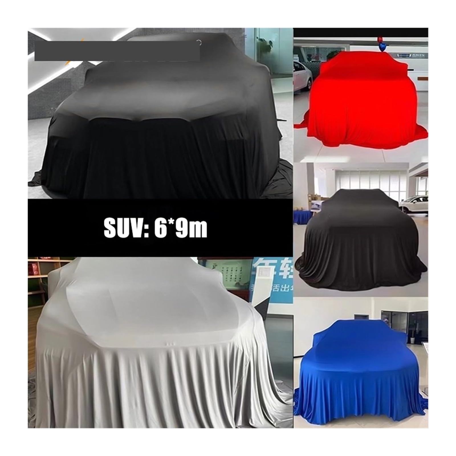 Car Auto Show Special Unveiling Cloth 4S Car Beauty Sun Protection Cover Elastic Covers Customizable Logo B SUV — view 2