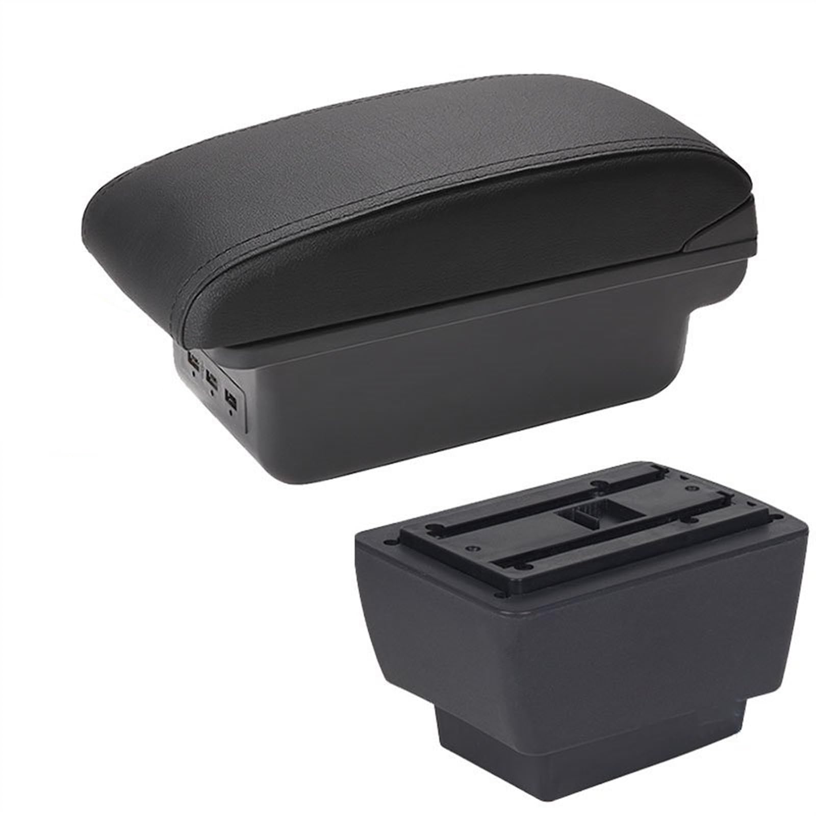 Hjkdsz Type E For Skoda For Fabia Iii For Combi 2015-2020 Armrest Center Console Organizer Box Double Layer Storage Accessories(Type E)