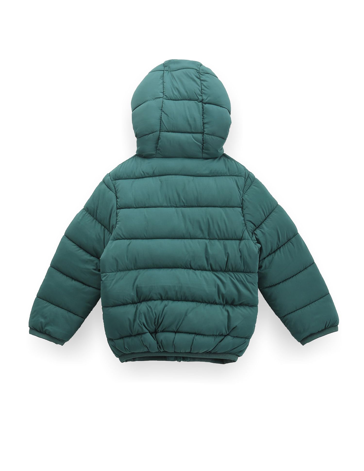 U.S. Polo Assn. Kids Regular fit Nylon Hooded Jackets (UKJCK0164_Green_24M)