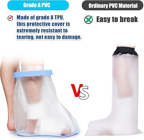 Miniatura 9 de Sumifun Fundas impermeables para pies fundidas para adultos con parte inferior acolchada antideslizante, protector impermeable para el tobillo que